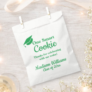 Abschluss One Smart Cookie Leckerei Grün Grad gehe Geschenktütchen