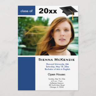 Abschluss-Open-House Blau) Ankündigung