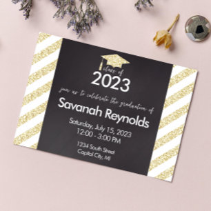 Abschluss Open House Einladung mit Foto