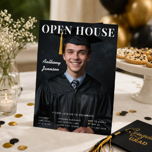 Abschluss-Open-House-Foto-Einladung Einladung