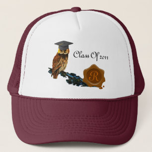ABSCHLUSS OWN UND BROWN WAX SIEGEL MONOGRAM TRUCKERKAPPE