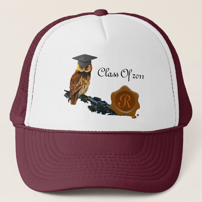 ABSCHLUSS OWN UND BROWN WAX SIEGEL MONOGRAM TRUCKERKAPPE (Vorderseite)