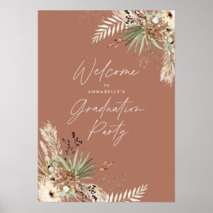 Abschluss Pampa Terracotta Modernste Eleganz Poster