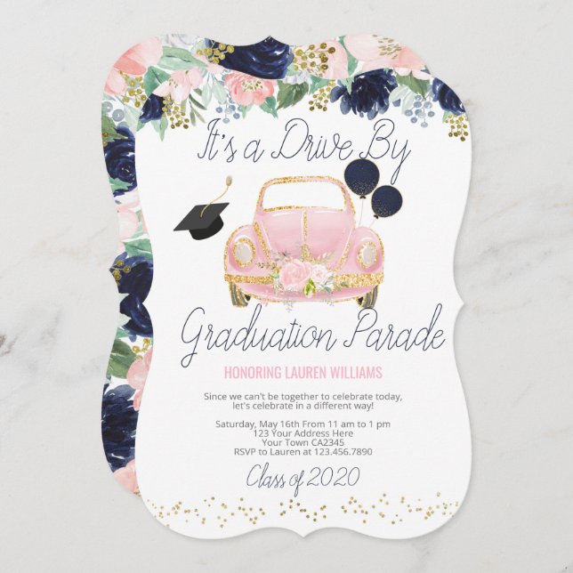 Abschluss-Parade Einladung (Vorne/Hinten)