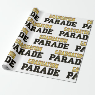 Abschluss-Parade Geschenkpapier