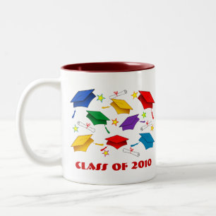 Abschluss-Party-Tassen - Klasse von 2010 Zweifarbige Tasse