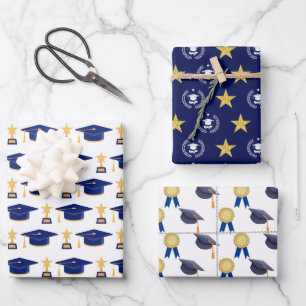 Abschluss Pattern Geschenkpapier Set