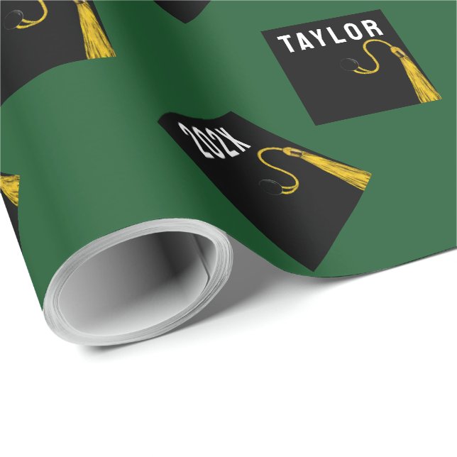 Abschluss personalisiert 2023 geschenkpapier (Rolleneckpunkt)