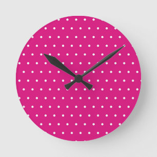 Abschluss Pink Polka Dots Hat, Diplom Runde Wanduhr