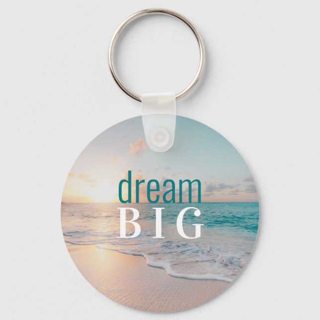 Abschluss Positiver Traum Big Beach Schlüsselanhänger (Vorderseite)