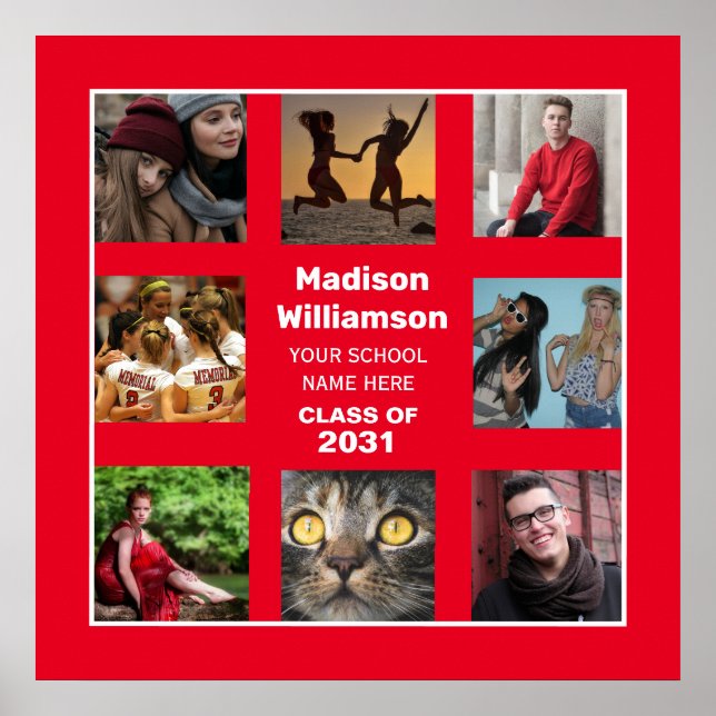 Abschluss Poster 8 Fotocollage Class (Vorne)