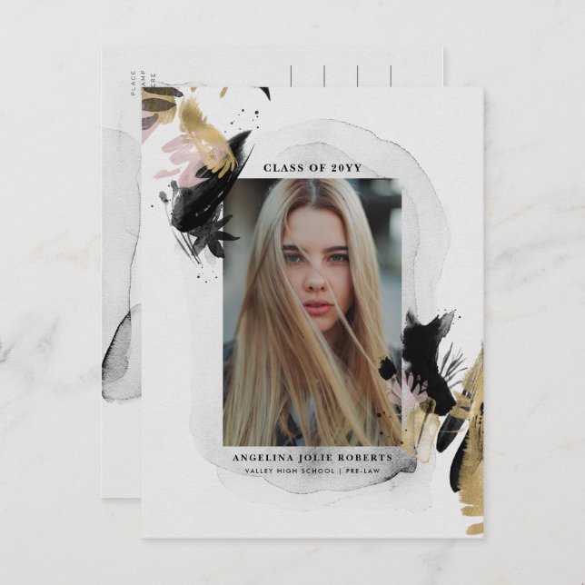 Abschluss Postkarte (Vorne/Hinten)