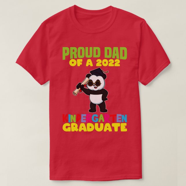 Abschluss Proud Vater 2022 Kindergarten Graduate 1 T-Shirt (Design vorne)