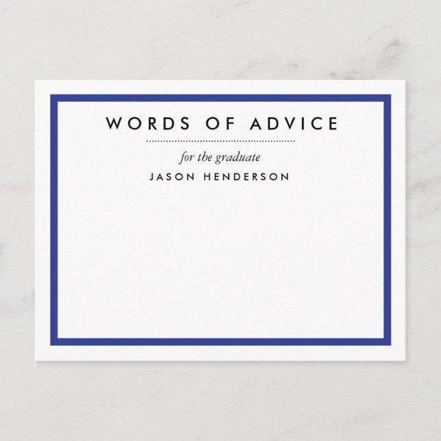 Abschluss-Ratgeber Hinweiskarte (Vorderseite)