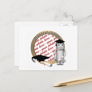 Abschluss Robot Foto Frame Ankündigungspostkarte