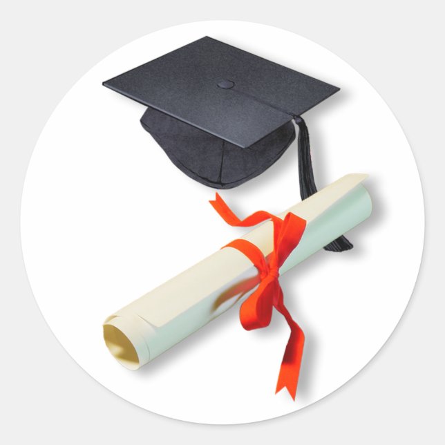 Abschluss Runder Aufkleber (Vorderseite)