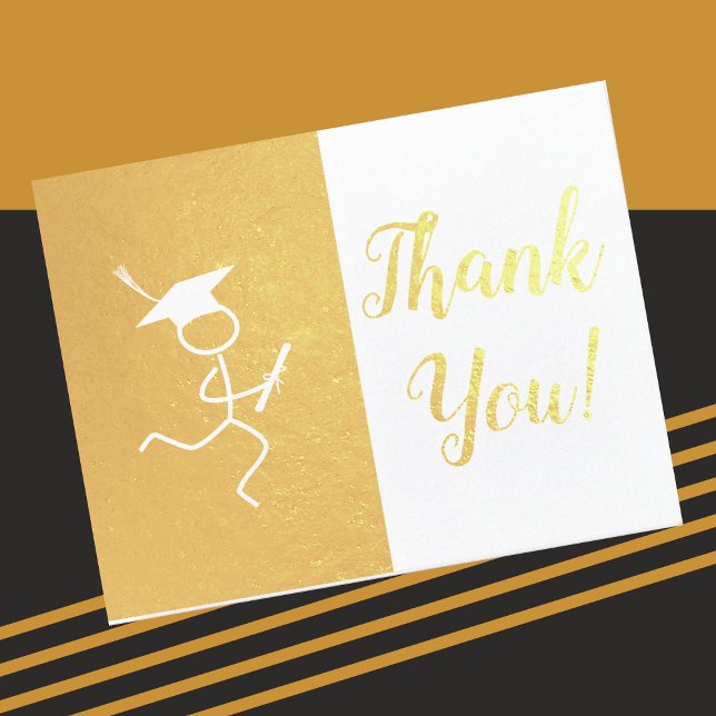 Abschluss Runner © Grand Dankeschön Gold Foil Card Folienkarte (Von Creator hochgeladen)
