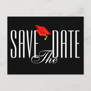 Abschluss Save the Date Postkarte Einladung