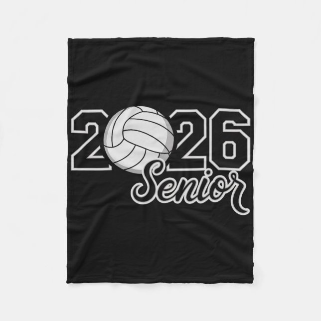 Abschluss Senior 2026 Volleyball-Mutter High Schoo Fleecedecke (Vorderseite)