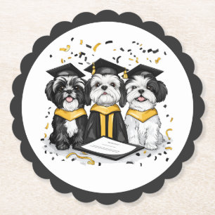 Abschluss Shih Tzu Dogs Untersetzer