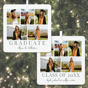 Abschluss Simple Elegant Schrift Graduation Foto Ornament Aus Metall