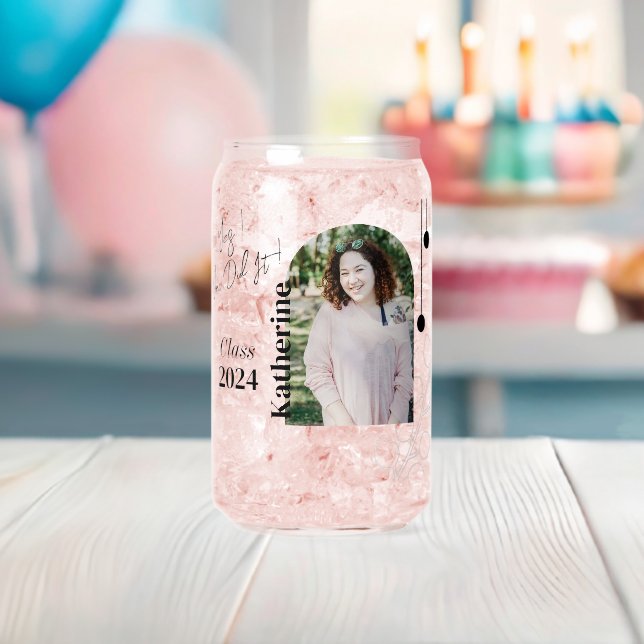 Abschluss Simple Foliage Foto Aqua Dosenglas (Insitu (Baby Party))