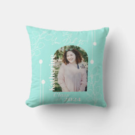 Abschluss Simple Foliage Foto Aqua Kissen