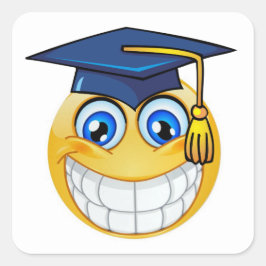 Abschluss Smile Sticker