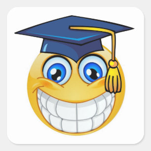 Abschluss Smile Sticker
