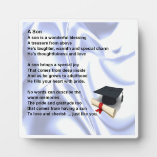 Abschluss Son Poem Plaque Fotoplatte