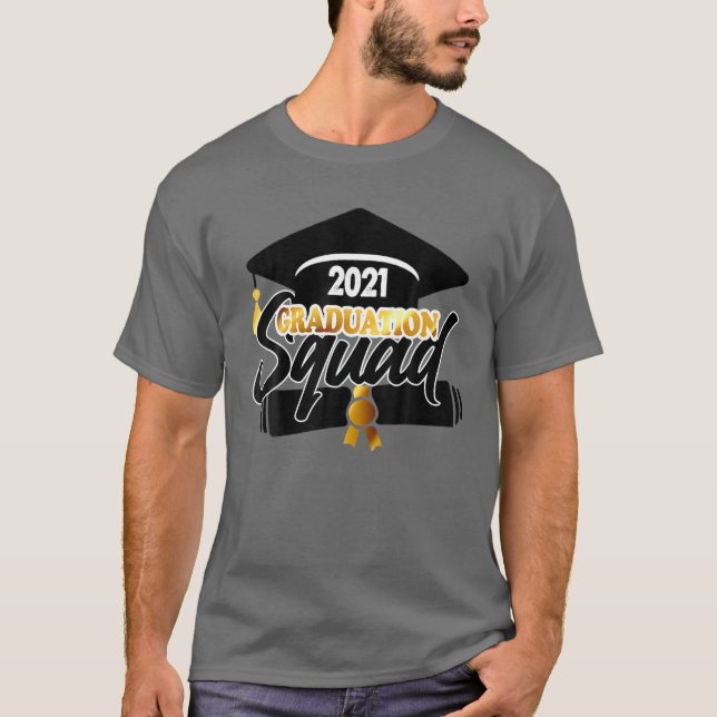 Abschluss Squad 2021, Abschluss 2021, Klasse 2 T-Shirt (Vorderseite)