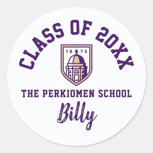 Abschluss Stickers die Perkiomen-Schule, Custom (Vorderseite)