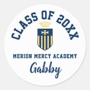 Abschluss Stickers Merion Mercy Academy, Custom