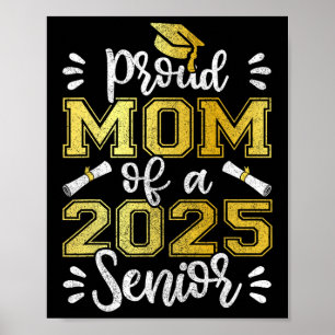Abschluss stolz Mama eines hohen Shirts 2025 Poster
