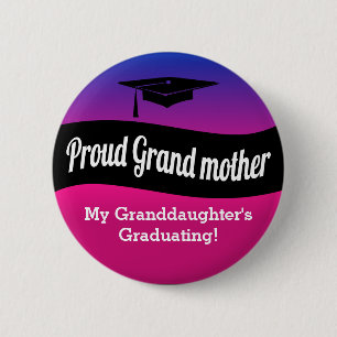 Abschluss - stolze Großmutter Button