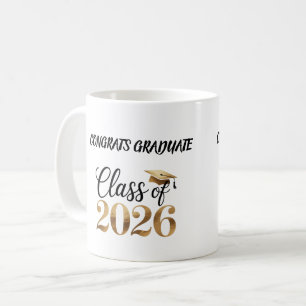 Abschluss-T-Shirt Geschenk Klasse 2026 Kaffeetasse