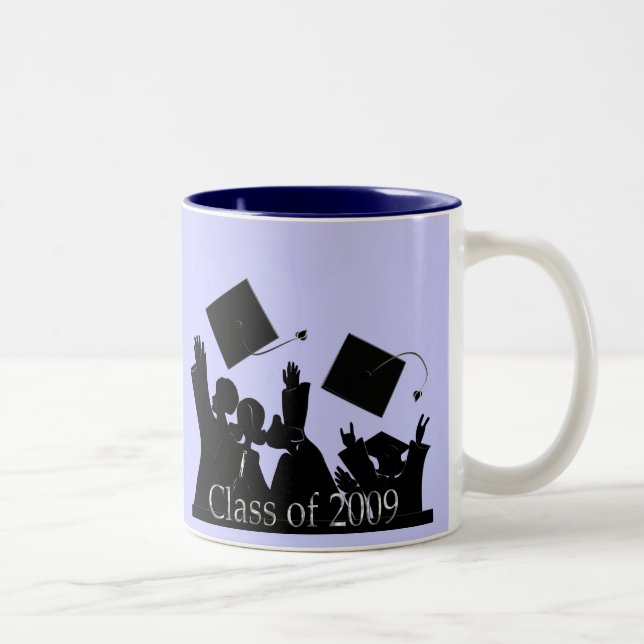 Abschluss T - Shirt und Geschenke Zweifarbige Tasse (Rechts)