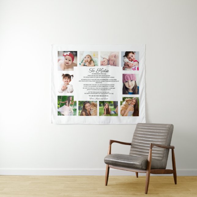 Abschluss Tag 10 Foto zu Tochter Wandteppich (Beispiel (Horizontal))