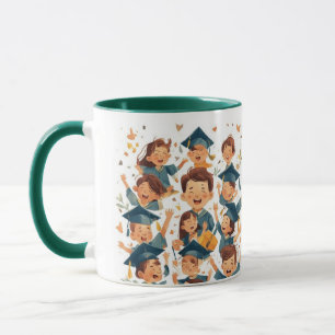 Abschluss-Tag Postkarte Tasse