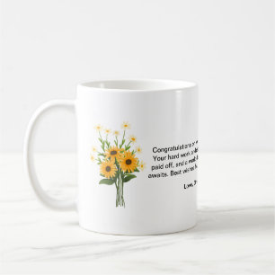 Abschluss Tasse Blume mit Foto