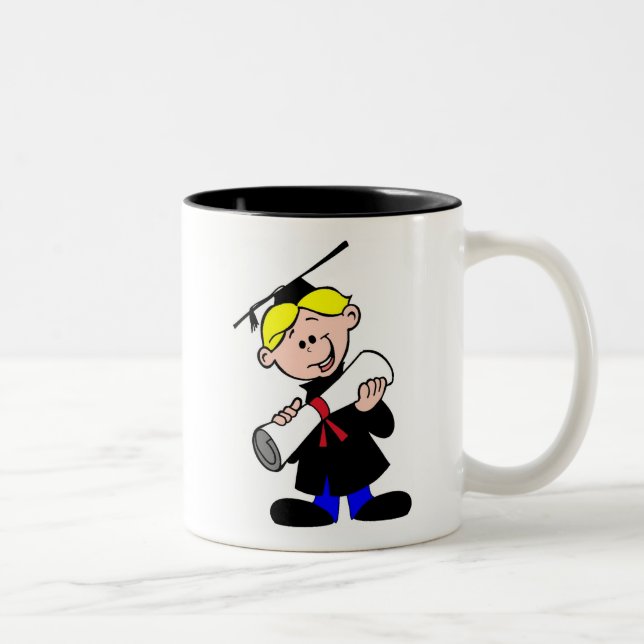 Abschluss-Tasse Zweifarbige Tasse (Rechts)