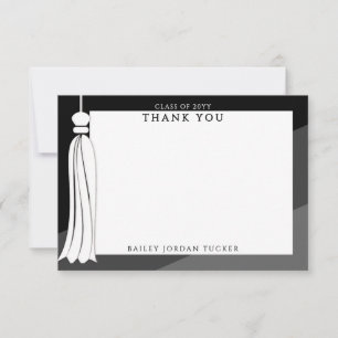 Abschluss Tassel Black Ombre Vielen Dank Dankeskarte