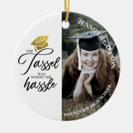 Abschluss Tassel war Foto wert Keramik Ornament