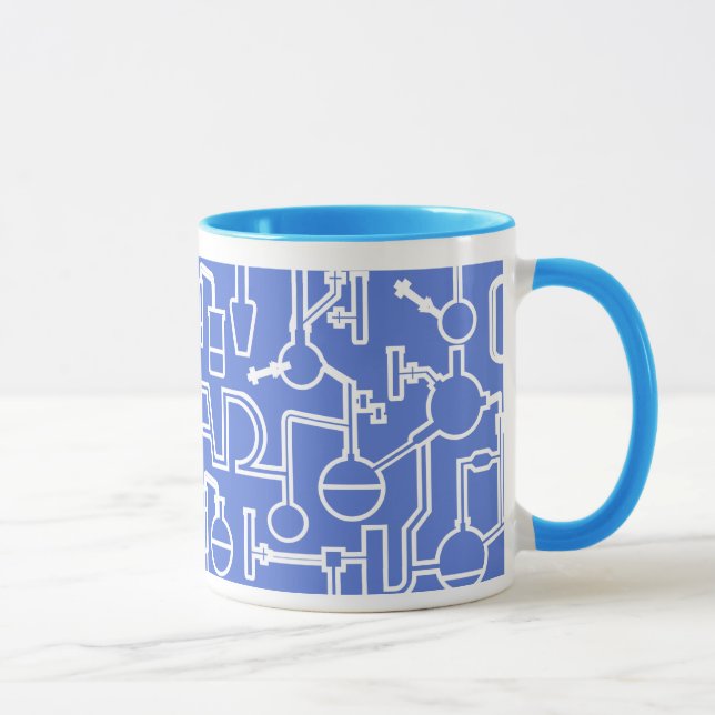Abschluss-Tassen-Wissenschafts-Labradorblau Tasse (Rechts)