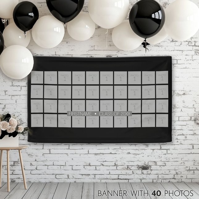 Abschluss-Thema mit 40 Foto - Farbe bearbeiten Banner (Photo Banner)