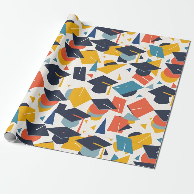 Abschluss-Thema Umpackpapier Geschenkpapier (Ungerollt)