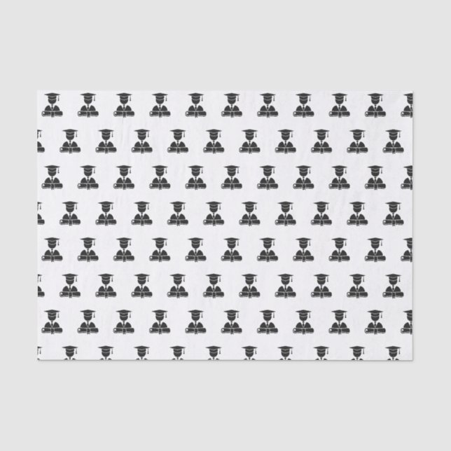 Abschluss Theme Tissue Paper Seidenpapier (Vorderseite)