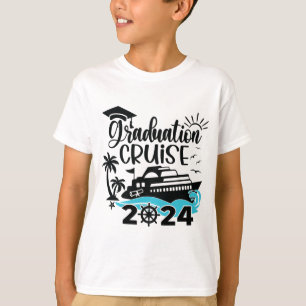 Abschluss Trip Cruise 2024 Schifffahrt Party Kreuz T-Shirt