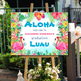 Abschluss Tropical Aloha Luau Party Willkommen Gartenschild