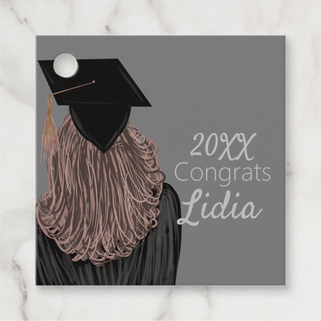 Abschluss Uni Geschenkanhänger (Vorderseite)